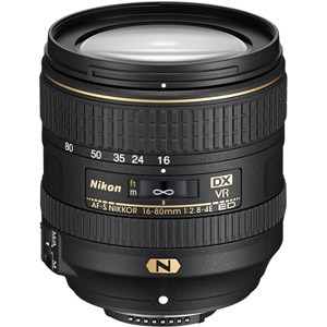 خرید لنز نیکون AF-S DX NIKKOR 16-80mm f/2.8-4E ED VR