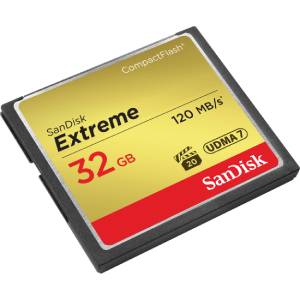 فروش کارت حافظه دوربین سن دیسک CF Extreme 32GB / 120 MB/s
