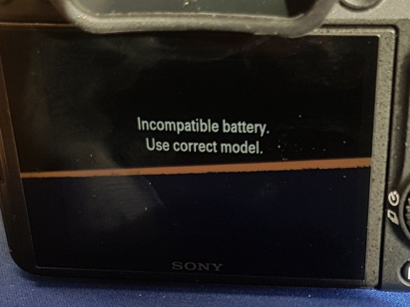 خطای Incompatible Battery