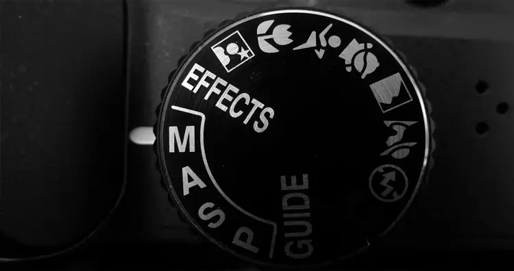 حالت دستی دوربین عکاسی