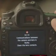 کد خطا های دوربین کانن