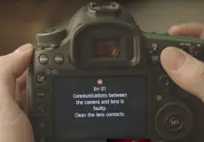 کد خطا های دوربین کانن