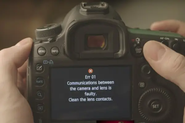 کد خطا های دوربین کانن