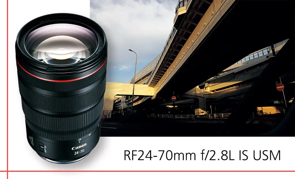 لنز بدون‌ آینه کانن مدل Canon RF 24-70mm f2.8 L IS USM