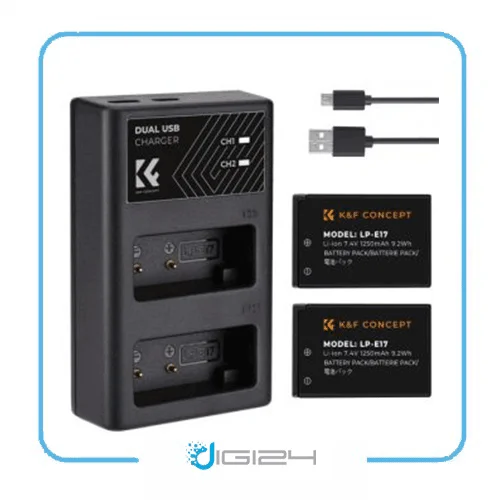 شارژ و باتری کی اند اف K&F مدل LP-E17