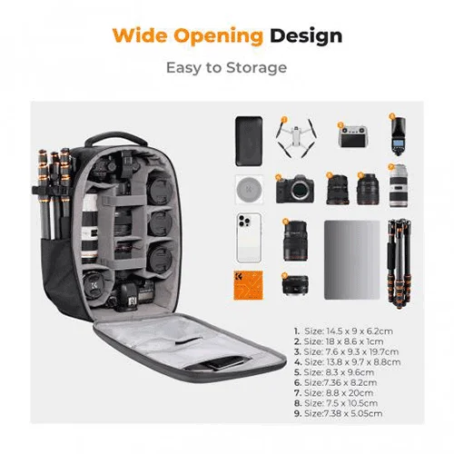 کیف کوله پشتی دوربین کی اند اف K&F مدل KF13.134