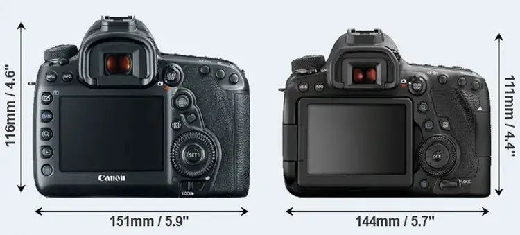 مقایسه canon 5d mark iv با 6d mark ii