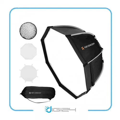 اکتاباکس کی اند اف سایز K&F Octagonal Softbox 65cm