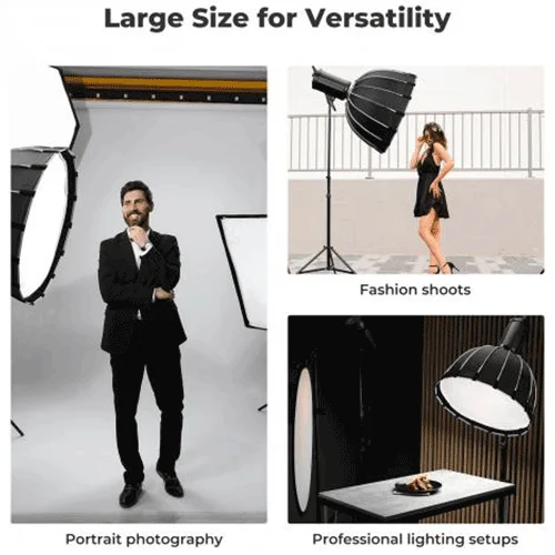 سافت باکس پارابولیک کی اند اف سایز KF Parabolic Softbox 90cm