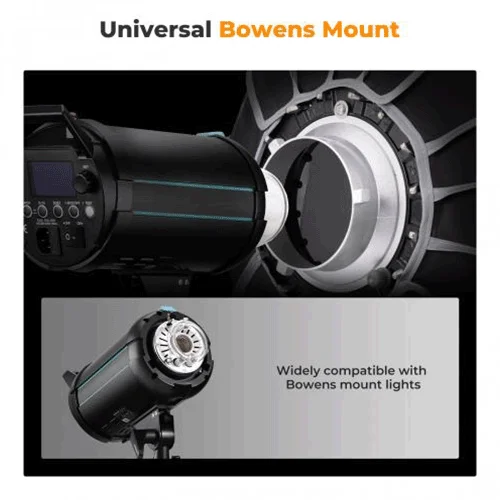 سافت باکس پارابولیک کی اند اف سایز Parabolic Softbox 120cm