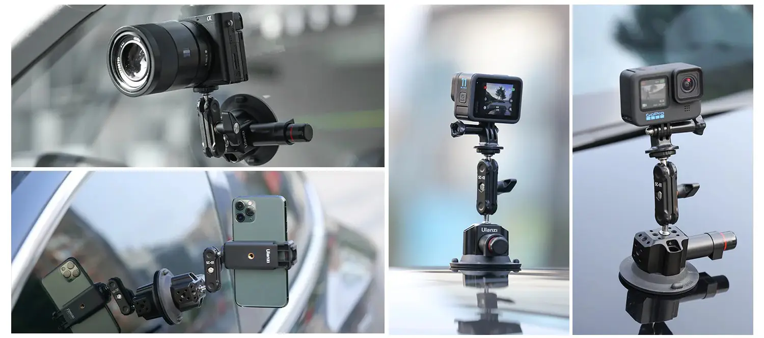 ساکشن کاپ نگهدارنده موبایل دوربین ورزشی اولانزی Ulanzi SC-01