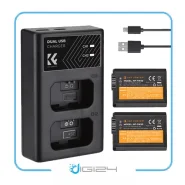 شارژر دوبل باتری کی اند اف K&F مدل NP-FW50