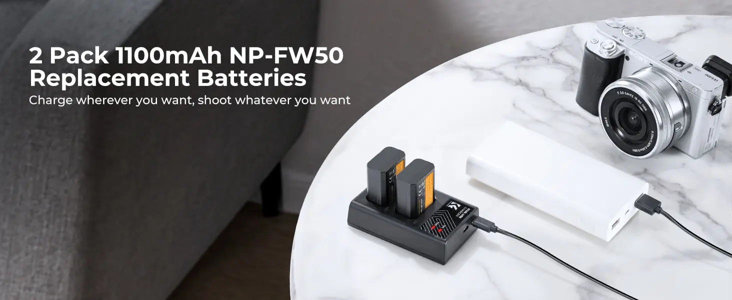 شارژر دوبل باتری کی اند اف K&F مدل NP-FW50