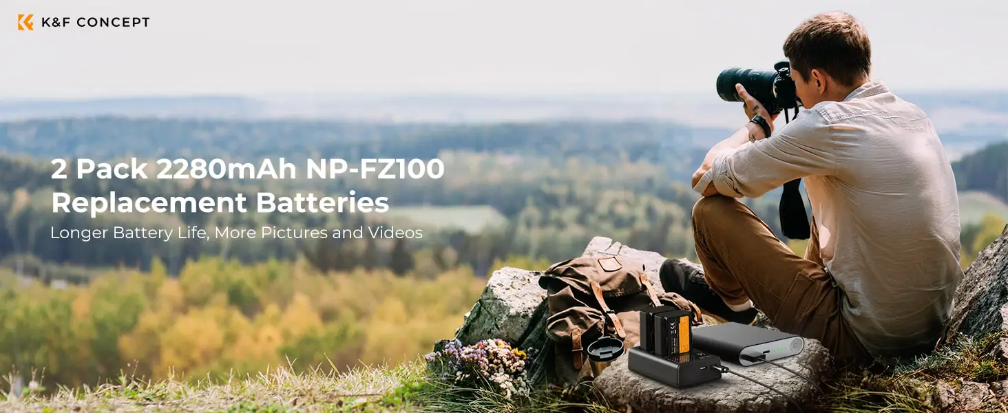 شارژر دوبل باتری کی اند اف K&F مدل NP-FZ100