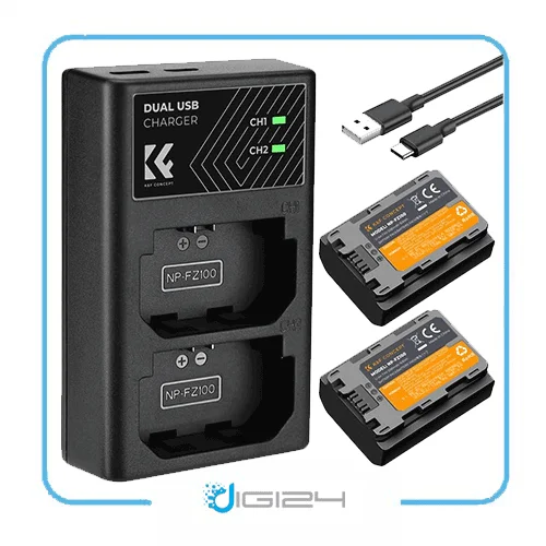 شارژر دوبل باتری کی اند اف K&F مدل NP-FZ100