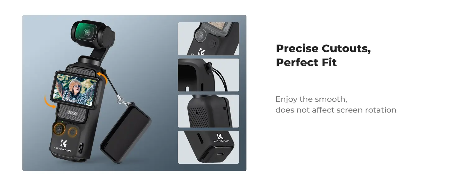 قاب محافظ سیلیکونی کی اند اف مدل K&F DJI Osmo Pocket 3