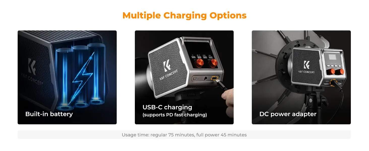 ویدیو لایت کی اند اف مدل K&F Concept PL-60B 60W