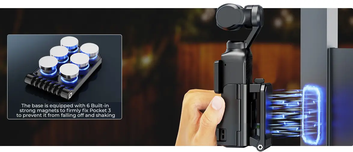 پایه نگهدارنده مغناطیسی کی اند اف K&F برای DJI Osmo Pocket 3