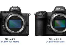 مقایسه Nikon Z6 III با Z5 II