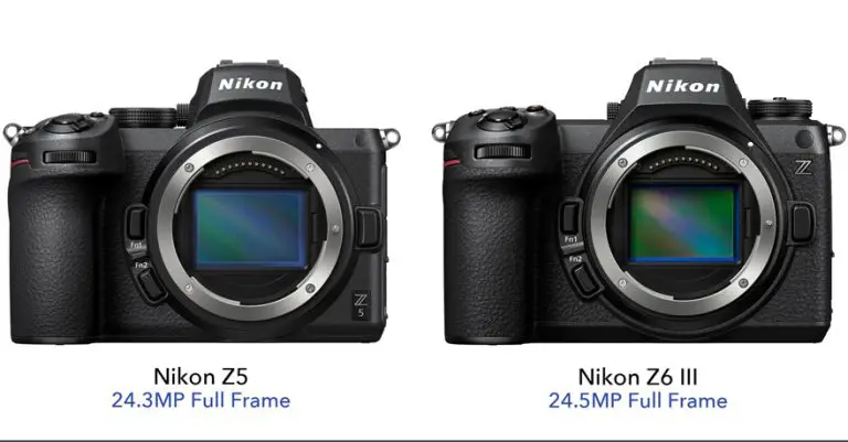 مقایسه Nikon Z6 III با Z5 II