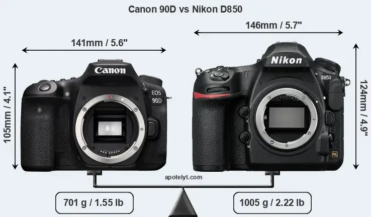 مقایسه دوربین نیکون D7500 با کانن EOS 90D
