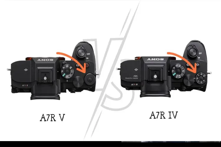 مقایسه a7r iv sony با a7r v