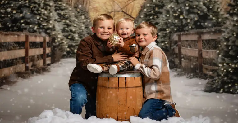 ژست عکاسی در برف