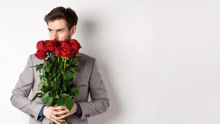 ژست عکاسی با دسته گل