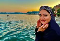 ژست عکاسی لب دریا