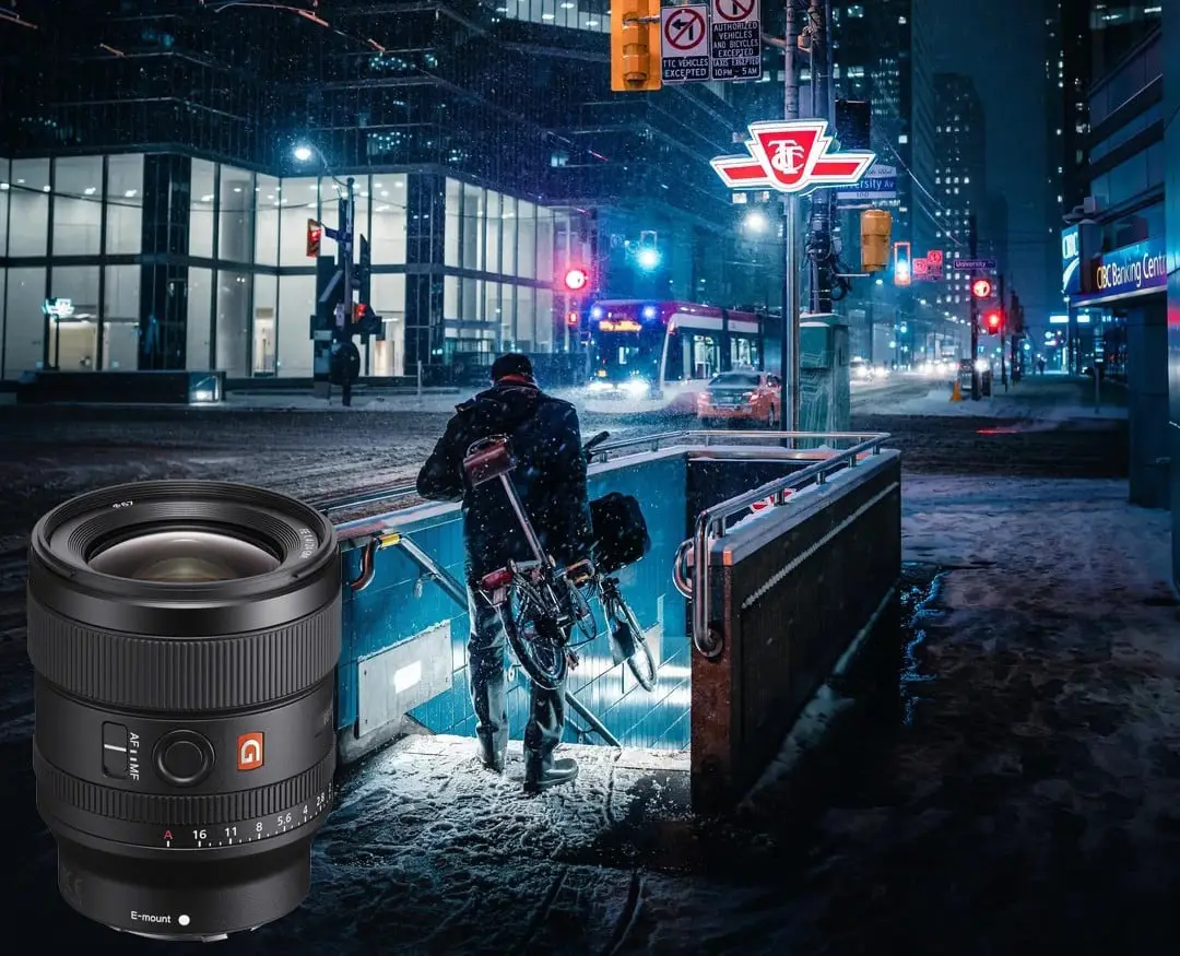 لنز سونی مدل Sony FE 24mm f/1.4 GM